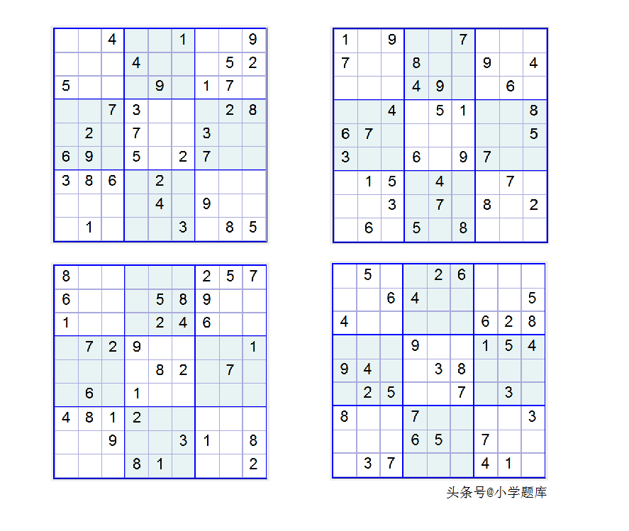 九宫数独练习和方法(附九宫数独入门100题) 九宫数独练习和方法(附九宫数独入门100题)