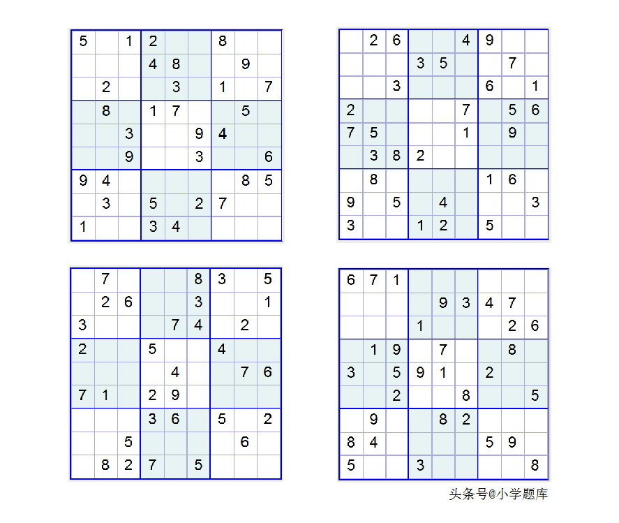 九宫数独练习和方法(附九宫数独入门100题) 九宫数独练习和方法(附九宫数独入门100题)
