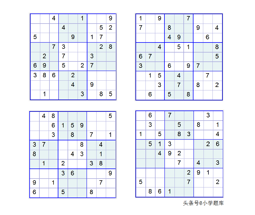 九宫数独练习和方法(附九宫数独入门100题) 九宫数独练习和方法(附九宫数独入门100题)
