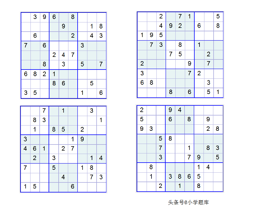 九宫数独练习和方法(附九宫数独入门100题) 九宫数独练习和方法(附九宫数独入门100题)