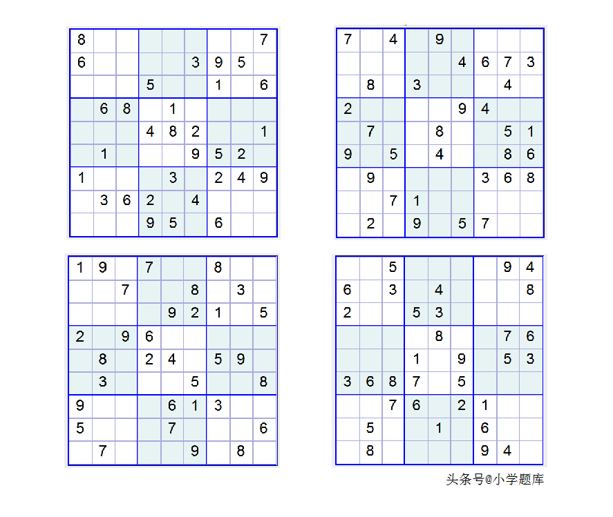 九宫数独练习和方法(附九宫数独入门100题) 九宫数独练习和方法(附九宫数独入门100题)