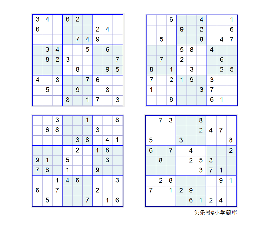 九宫数独练习和方法(附九宫数独入门100题) 九宫数独练习和方法(附九宫数独入门100题)