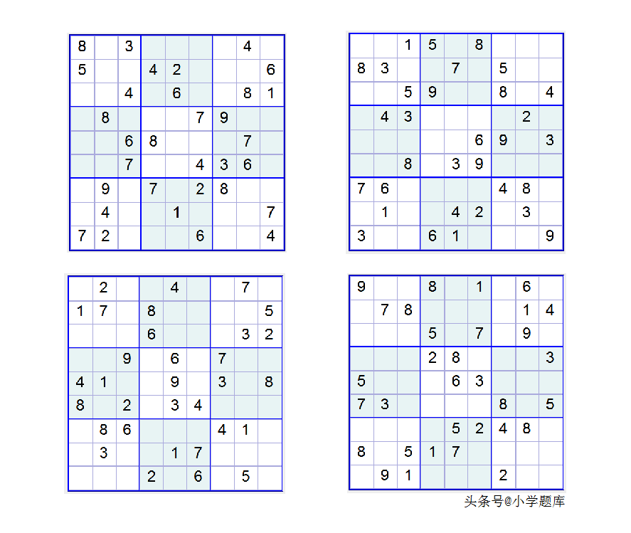 九宫数独练习和方法(附九宫数独入门100题) 九宫数独练习和方法(附九宫数独入门100题)