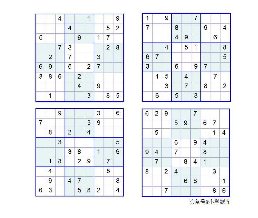 九宫数独练习和方法(附九宫数独入门100题) 九宫数独练习和方法(附九宫数独入门100题)