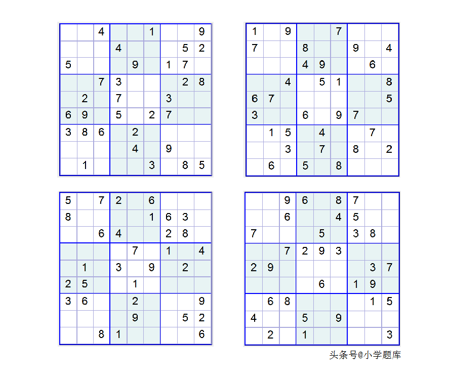 九宫数独练习和方法(附九宫数独入门100题) 九宫数独练习和方法(附九宫数独入门100题)