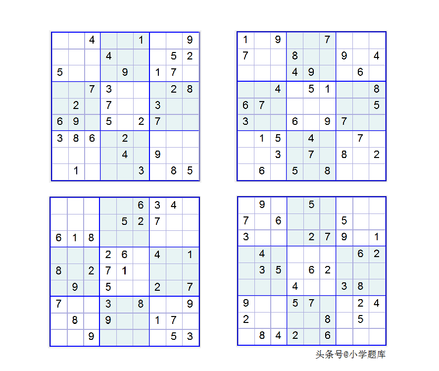 九宫数独练习和方法(附九宫数独入门100题) 九宫数独练习和方法(附九宫数独入门100题)