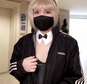 妹子银发女孩MasukuChan马苏儿-钟点兔女郎