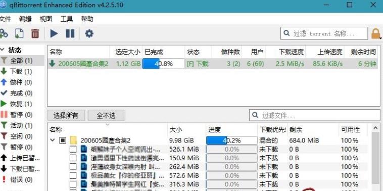 qbittorrent中文绿色增强版:简单快捷,下载工具给力
