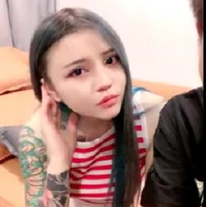 刺青正妹网红自拍视频1V-332M-时长一小时四十分