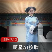 明星AI换脸剧情视频合集28个视频7.1G下载