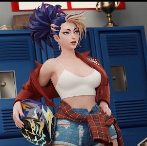 AANiX3D原创作品集:动漫游戏人物,4K3D画质,黑白版本可选